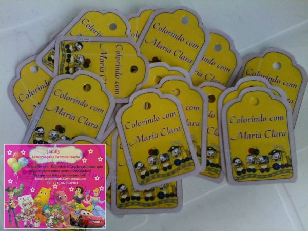 Tag de agradecimento Personalizada qualquer tema